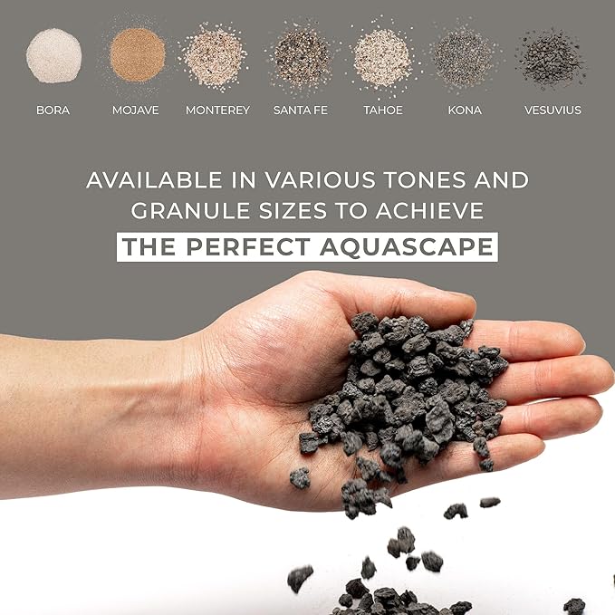 Ultum Nature Systems Controsand Vesuvius Aquarium Gravel (8L) - Versatile Substrate for Planted & Shrimp Tanks