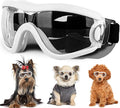 Small Dog Sunglasses with Adjustable Strap UV Protection, Winproof Puppy Sunglasses, Suitable for Dogs Eyes Protection，Soft Dog Goggles