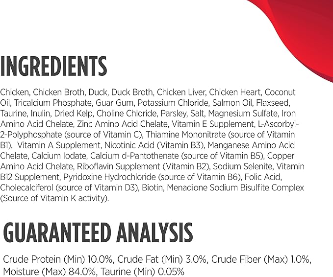 Nulo Real Shreds with Organ Meat Wet Canned Cat Food, Chicken & Duck, 2.8 Ounce, 12 Cans