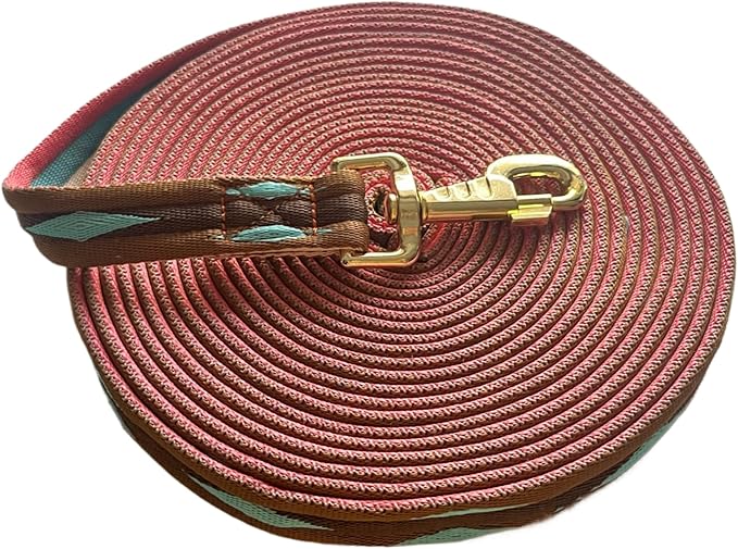 Premium Horse Training Lunge Line with Alloy Trigger Buckle for Accurate Equestrian Training of 26 Foot (8 Meters)