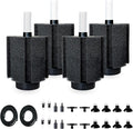 4 Pack 70-80 Gal Aquarium Sponge Filter with Air Stone and Ceramic Filter Media Quiet Fish Tank Filters for Breeding Fry Betta Shrimp Fish Tank with Accessories