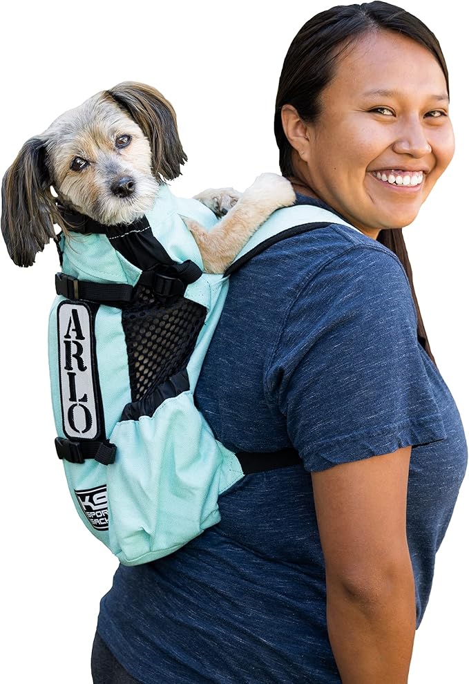 K9 Sport Sack Air 2 - Medium, Summer Mint - Ideal for Dogs with 17-19” Back Length - Durable, Breathable Backpack-Style Carrier - Perfect for Walks, Short Hikes & Public Transportation