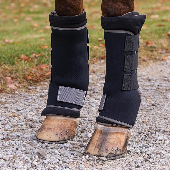 Dura-Tech Stable Quick Wraps for Horses | Ultimate Comfort & Protection for Equine Legs | Enhanced with Far-Infrared Technology | Perfect for Trailering or Stabling | Size Medium