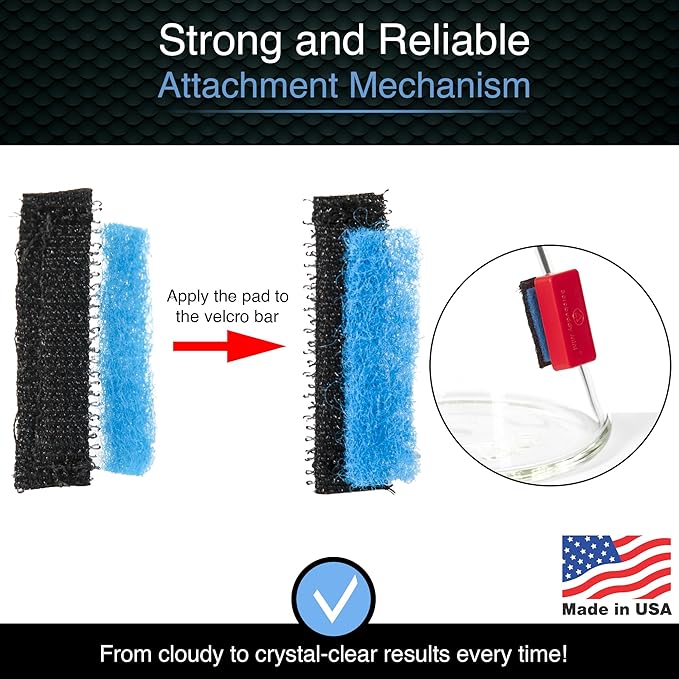 Magnetic Glass Cleaner BoroBuddy | Glass Pieces, Bottles, Vases | Compact Design for Tighter Spaces & Smaller Glass Pieces | Double Sided | Red
