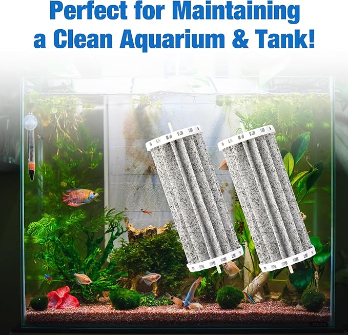 Bio Wheel Aquarium Filter Compatible with Marineland Penguin 200B 350B Bio-Wheel Power Filter Replacement Parts for 200 350 Assembly Biowheel Fish Tank Hang On Filter Part PRBW2350B (2 Pack)