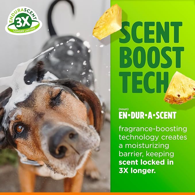 TropiClean Dog Perfume, Long Lasting Pineapple Cologne, Deodorizing Spray for Smelly Dogs, After Bath Detangling Spray, Safe for Cats, 8oz.