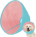 Dog Cone Soft Recovery Collars & Cones After Surgery for Medium Large Dogs, Comfy Ecollars to Stop Licking, Adjustable, Dog Ecollars for Recovery Fabric: Soft Comfort, Ecollars of Shame Alternatives