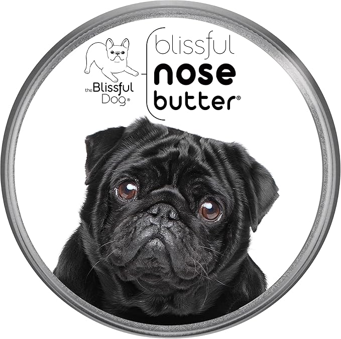 The Blissful Dog Black Pug Unscented Nose Butter, 2-Ounce