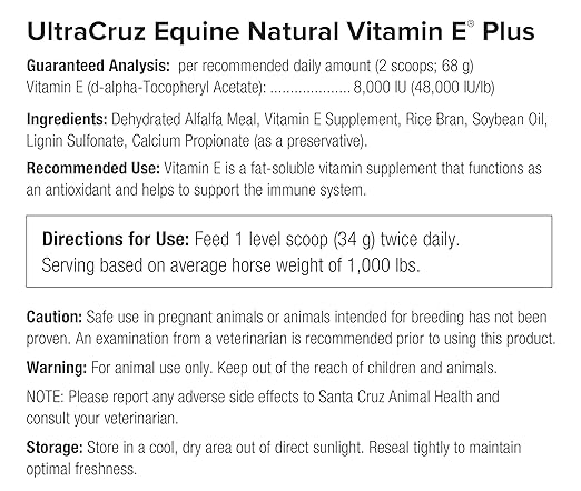 Ultracruz Equine Natural Vitamin E® Plus, 25 lb