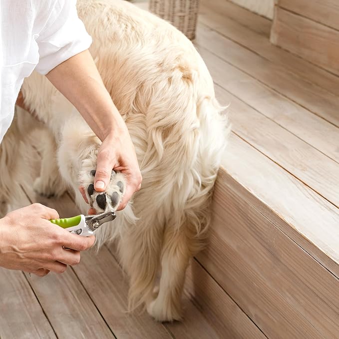 Dog Nail Clippers with Safety Guard - Pet Nail Clippers for Medium and Small Breed - Protective Nail Cutter, Safe Claw Trimmer, Ergonomic Toenail Scissors - Ebook Guide