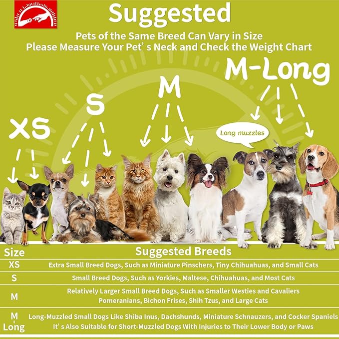 Agape Soft Dog Cone for Small Dogs & Cats, Comfy Dogs Recovery Collar After Surgery, Adjustable E Collar Alternative to Stop Licking, Protective Elizabethan Collars for Pup, Comfortable Dog Cones