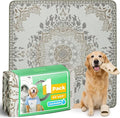 FXW Washable Pee Pads for Dogs, Puppy Pads with Super Absorbent, Specifically Designed for FXW Rollick/Homeplus 24 inch 8 Panels Dog Playpen, 63" Square, Boho, 1 Pack