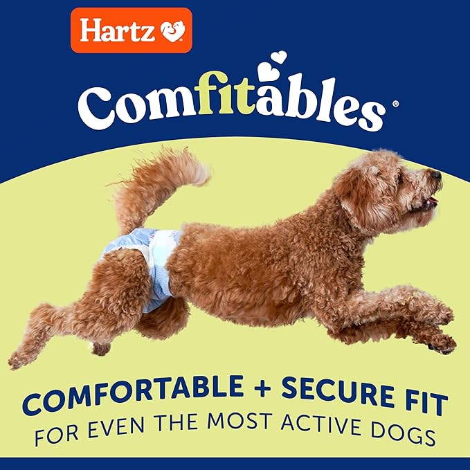 Hartz Disposable Dog Diapers, Size S 36 count, Comfortable & Secure Fit, Easy to Put On