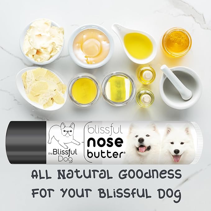 The Blissful Dog Samoyed Unscented Nose Butter - Dog Nose Butter, 0.15 Ounce
