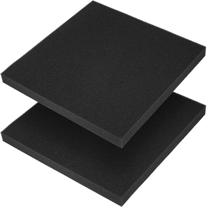 Aquarium Filter Sponge Pad, Filter Media Foam Sponges, Filter Accessories for Fish Tanks and Ponds (18.5"x18.5"x1.6", 50PPI, 2 Pack)