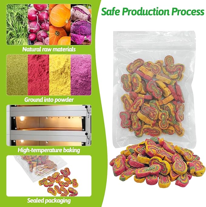 Fhiny Rabbit Chew Toys Mixed Forage Beetroot Carrot and Pumpkin Bunny Treats for Hamsters Guinea Pigs Chinchillas and Other Small Rodents Teeth Grinding (0.57lb/260g)