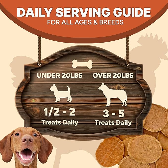 Gaines Family Farmstead Chicken Chips for Dogs – 6 oz Natural, High-Protein Dog Treats, Rawhide-Free Chews, Single Ingredient, Grain-Free, Made in USA