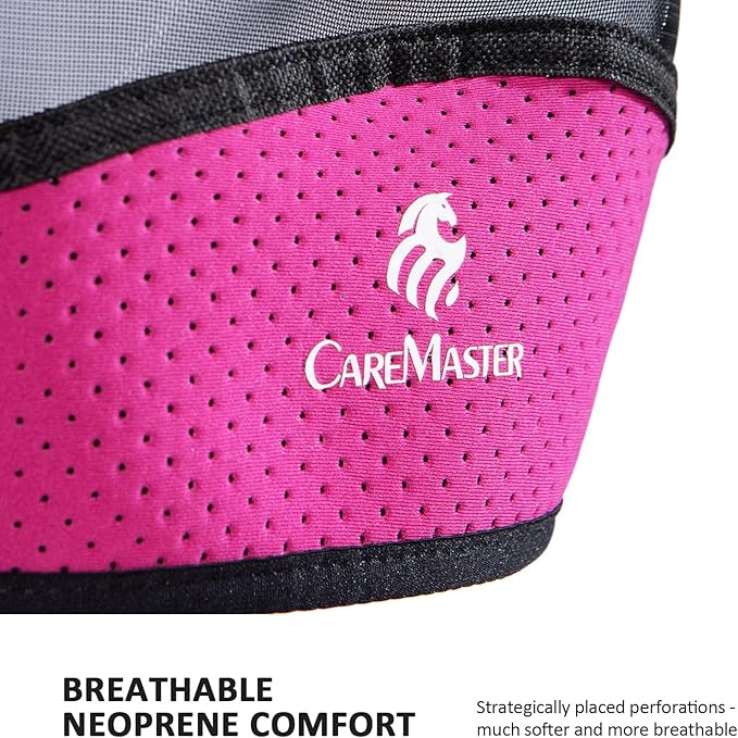 Horse Fly Mask Large Space Breathable UV Protection Equine Mask with Reflective Features on Ears Hot Pink M