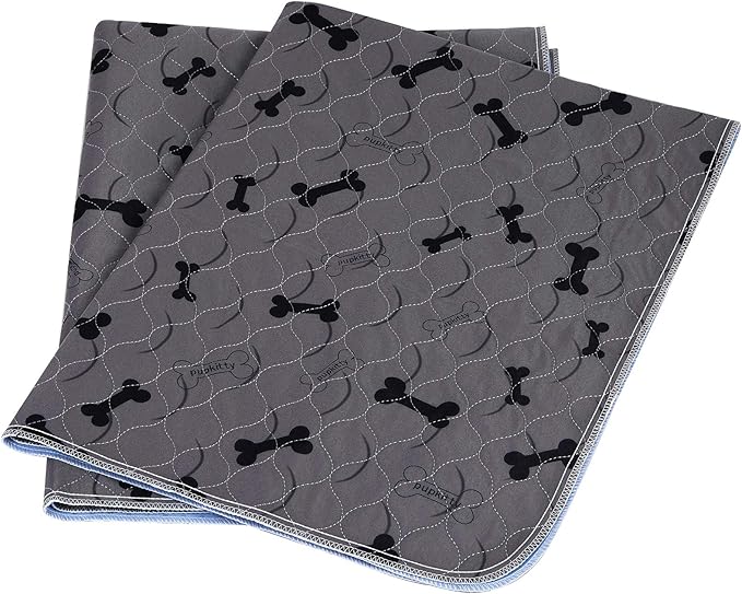 Washable Dog Pee Pads with Free Grooming Gloves,Non Slip Dog Mats with Great Urine Absorption,Reusable Puppy Pee Pads for Whelping,Potty,Training,Playpen