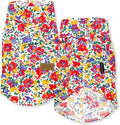Parisian Pet Floral Dog Shirt - 100% Cotton Summer Clothes - Stylish Beach Outfit - Hook and Loop Closure - Machine Washable - 2XL