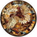 Lygond Metal Eagle Stained Glass Sign - 1212 Inches For Garden & Patio