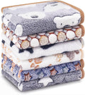 6 Pcs Guinea Pig Bedding Cage Liners Small Animal Flannel Blankets Sleep Mat Absorbent Reusable Pet Pee Bedding Pad Cover for Hamster Ferret Chinchilla Rabbit Hedgehog (16 x 24 Inch, Multi)