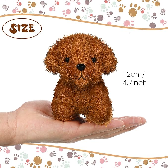 Skylety 12 Pack 5" Mini Dog Stuffed Animals Stuffed Puppies Bulk Small Plush Dogs Cute Soft Plush Toy Birthday Gift