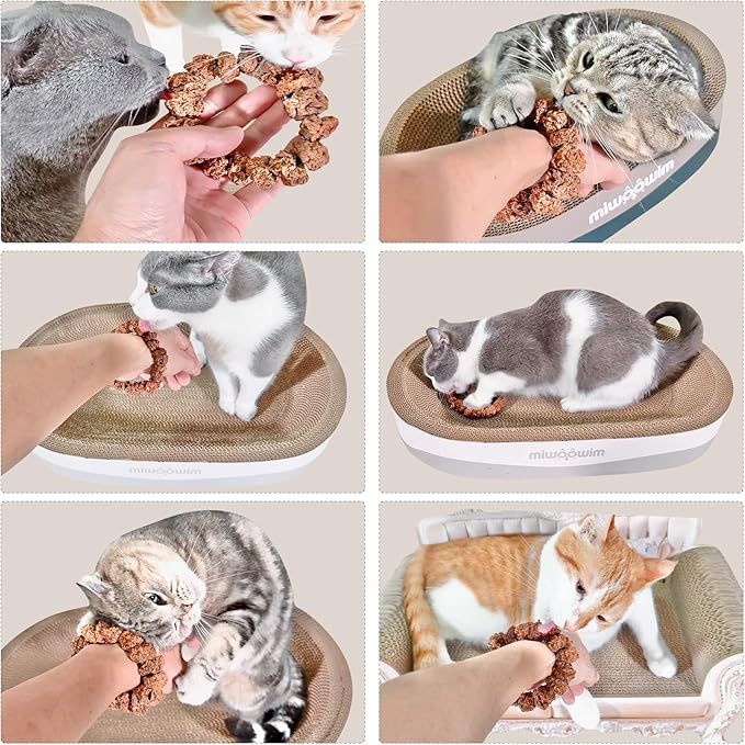 Natural Silvervine Gall Fruit Cat-Attracting Bracelet,Interactive Cat Toy for Indoor Cats,Cat Chew Toy with Gallfruit | Catnip & Silvervine Alternative, Stress Relief & Gift
