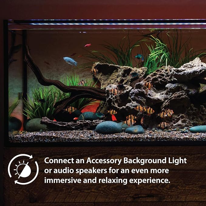CURRENT USA 48-60" Inch Satellite Freshwater LED Plus Full Spectrum RGB+W Light for Aquariums | Wireless 24 Hour Remote Control Fish Tank Lighting (4508)