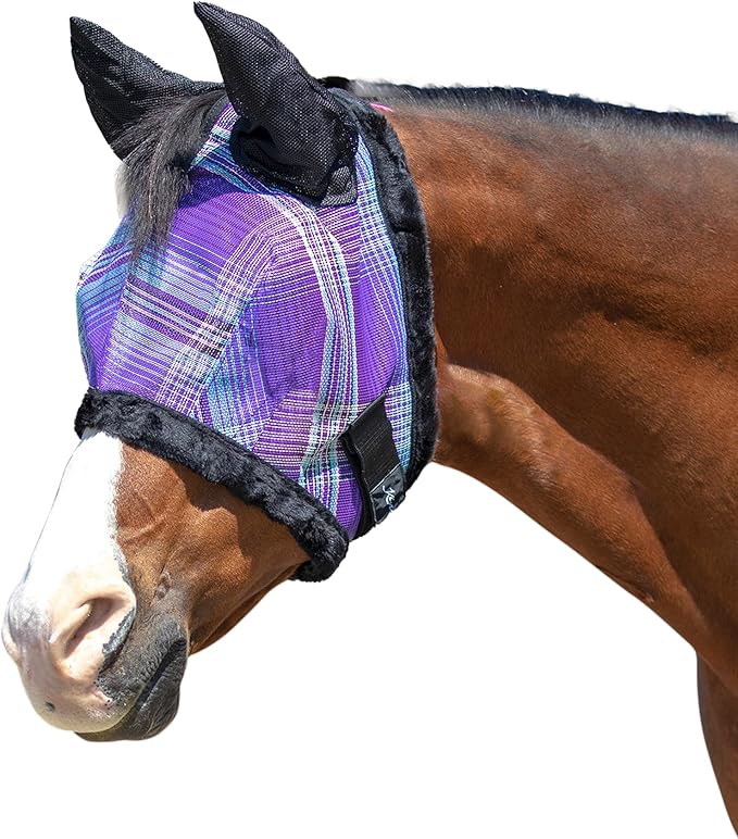 Kensington Signature Fly Mask w/Plush Fleece & Ears w/Forelock Hole Size