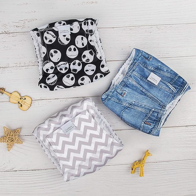 CuteBone Dog Belly Bands for Male Dogs Wraps Washable Doggie Diapers DM06L