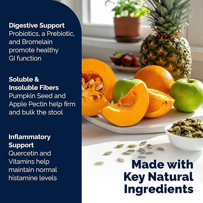 Glandex Dog Fiber Supplement Powder for Anal Glands with Pumpkin, Digestive Enzymes & Probiotics - (Regular or Advanced Strength) - Boot The Scoot (4.25 oz, Advanced Strength Duck & Bacon)