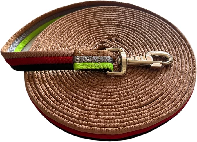 Premium Horse Training Lunge Line with Alloy Trigger Buckle for Accurate Equestrian Training of 26 Foot (8 Meters)
