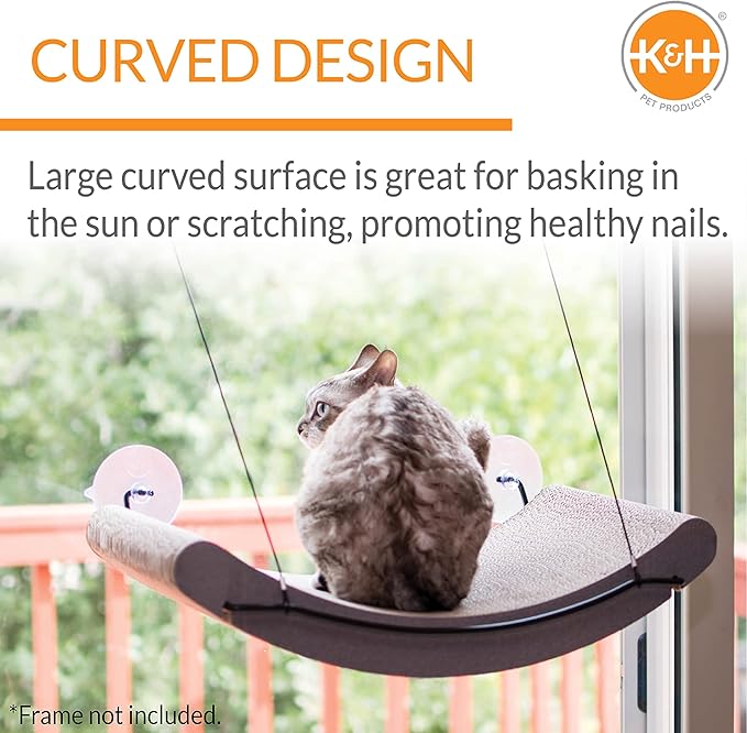 K&H Pet Products EZ Mount Window Cat Scratcher Kitty Sill Cradle REFILL ONLY (frame not included) Cardboard 11 X 20 X 2 Inches