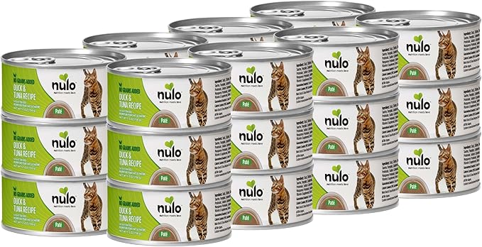 Nulo Duck & Tuna Recipe Pate Wet Canned Cat Food, 5.5 Ounce (Pack of 24)