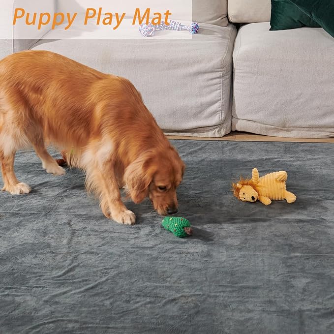 PICK FOR LIFE Washable Dog Pee Pads, 48x48 Reusable Puppy Whelping Pads, Absorb Dog Mats Non-Slip Reusable Dog Training Pads for Whelping, Potty, Training, Playpen, Crate, 2PACK