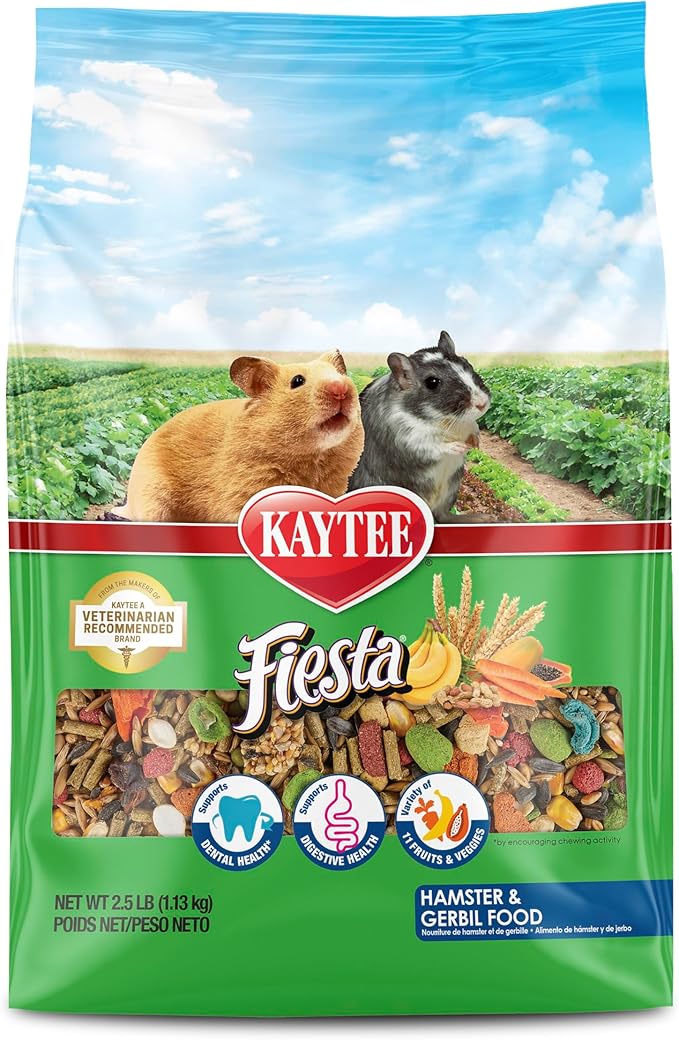 Kaytee Fiesta Hamster Gerbil, 2.5-Pound
