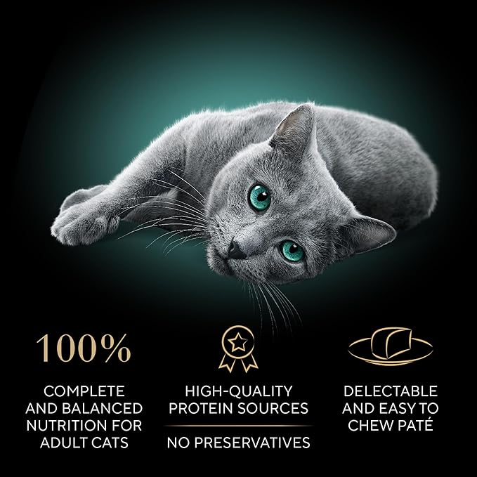 Sheba Perfect Portions Wet Cat Food Pate Savory Chicken Entree, Roasted Turkey Entree, and Tender Beef Entree Variety Pack, 2.6 oz. Twin Pack Trays (24 Count, 48 Servings)