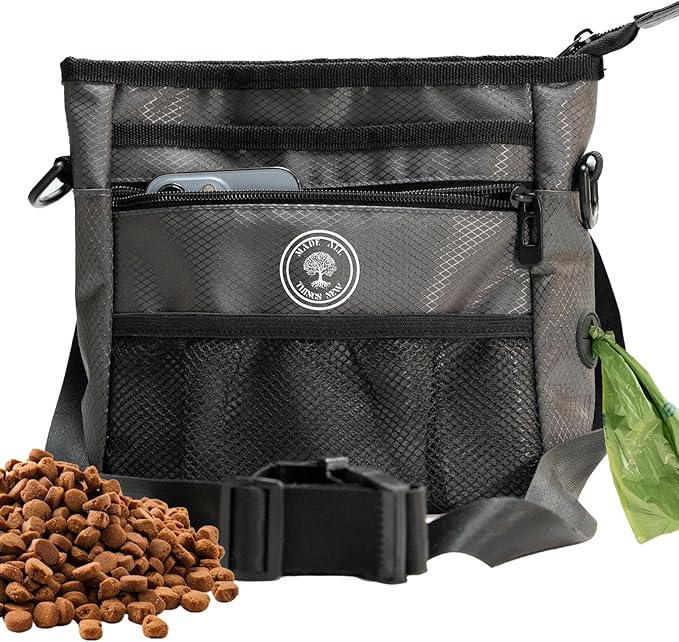 Dog Poop Holder with Dog Poop Bag Dispenser for Responsible Pet Owners - Leave no Trace!