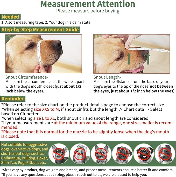 Mayerzon Dog Muzzle, Patented Mesh Muzzle with Panting Room for Large Medium Small Sized Dogs, Soft Mouth Guard to Prevent Biting Eating for Grooming Vet Visit Walking, Reflective and Full Covered