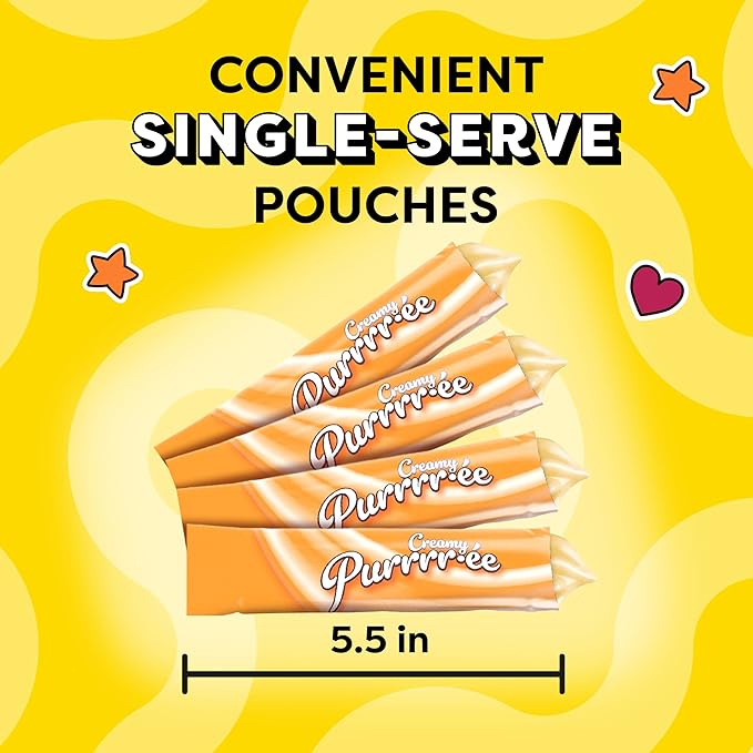 Temptations Creamy Puree Squeezable Lickable Wet Cat Treats with Cheese, 0.42 oz. Tubes, 4 Count, Pack of 11 (44 Total)