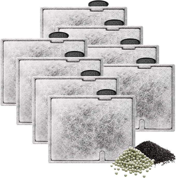 8 Pack Small Aquarium Filter Cartridges Compatible with Aqueon Replacement Filter Cartridges Compatible with Aqueon QuietFlow E Internal Power Filter Size 10 and Minibow Aquarium Filters Size 1/2.5/5