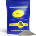 SMELLEZE Natural Cat Litter Deodorizer and Litter Box Odor Eliminator Additive for Strong Smells Unscented Kitty Litter Smell Control Safe Long-Lasting Granules for Multi Cat Homes 2 lb