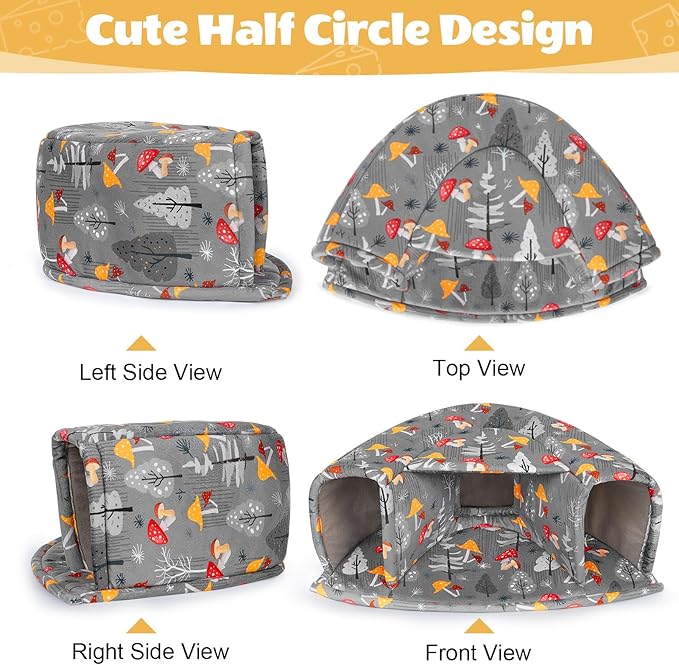 Unicorn Catcher Guinea Pig Hideout - Large Cozy Bed, Warm House, Washable Tunnel Accessories for Small Pets: Hamster, Chinchilla, Bunny