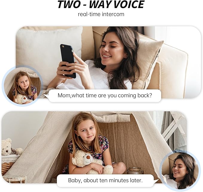 Indoor Camera 2K HD 5G/2.4Ghz WiFi Pet Robot Camera Motion Detection and Alarm,Two-Way Talk,Color Night Vision, Nanny Cam Compatible with Alexa（Black）