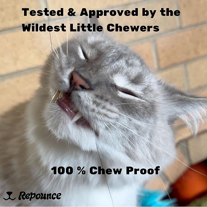 Replacement Strings for Cat Wand Toy - 3-Pieces - Chew-Proof Metal String Wire and 2 Durable Paracord Strings - Heavy Chewers Pack Cat Wand Toy Refill Strings (9 Replacement Strings)