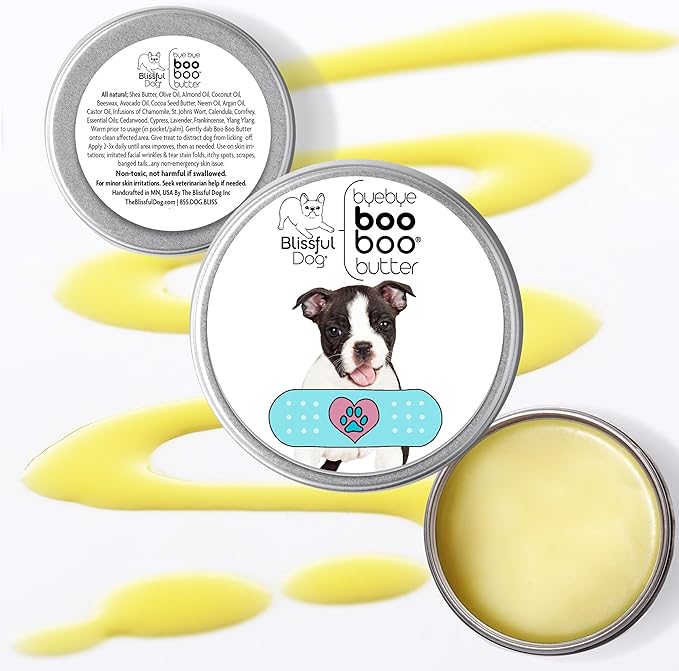 The Blissful Dog 1 oz TIN Boston Terrier Booboo Butter