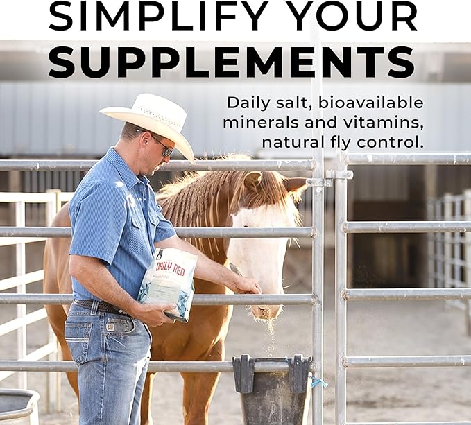 Daily Red Fortified w/Garlic - Horse Vitamin & Mineral Supplement 5 lb Pouch