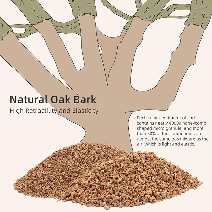 Niteangel Natural Coco/Cork Hamster Bedding Pet Litter for Dwarf Syrian Hamsters, Gerbils, mices, Degus or Other Small Animal