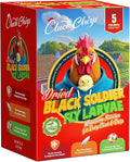 Dried Black Soldier Fly Larvae, Non-GMO, Natural Chicken Treats & High-Protein Poultry Snacks for Backyard Chickens, Laying Hens & Ducks, 5 lb Box